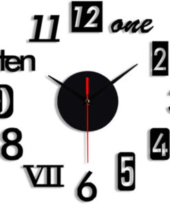 DIY Wall Clock - 3D Wooden wall clock Decor
