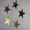 15 stars Mirror Matrial Acrylic Wall Art Decor star Stickers Decals for Kids Girls Bedroom Bathroom Playroom golden - Image 3