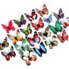 Pack of 12 3D Simulation Butterfly Fridge Magnet Decoration Craft buterfly magnets Butterfly Picks Ornaments Wall Decor (Random Design) - Image 3