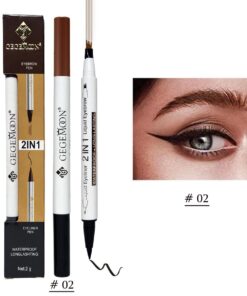2 in 1 Gegemoon Liquid Eyebrow & Eyeliner | Long Lasting Liquid Eyeliner & Eyebrow Pencil