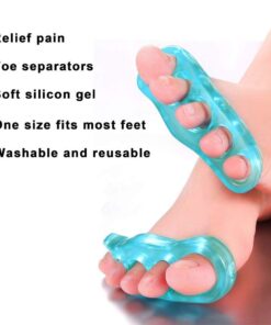 Reusable Gel Toe Separators & Straighteners for Hammer & Overlapping Toes - Unisex ( Random Color )