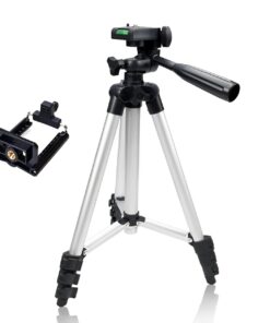 Adjustable Tripod Stand for Mobile Phones and Cameras with Mobile Holder