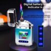 Electric Lighter - Charging Lighter Creative Personality - Cigarette Lighter | Electric Rechargeable Cigarette Lighter ( Random Color ) - Image 2