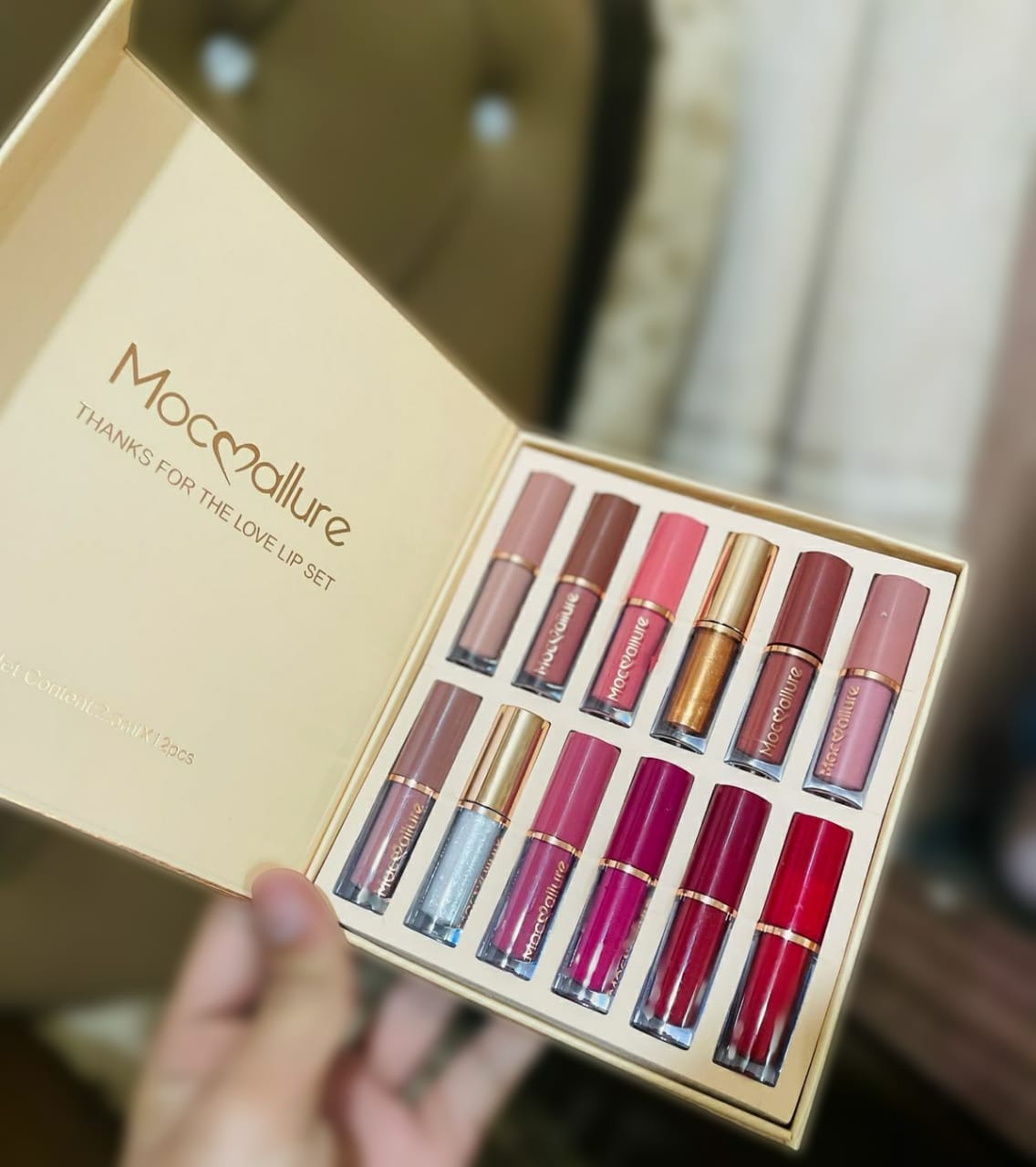 12 Pcs Mocallure Transparent Clear Lip Gloss | High Pigment Lipgloss Set | Best Quality Lipgloss Set - Image 4