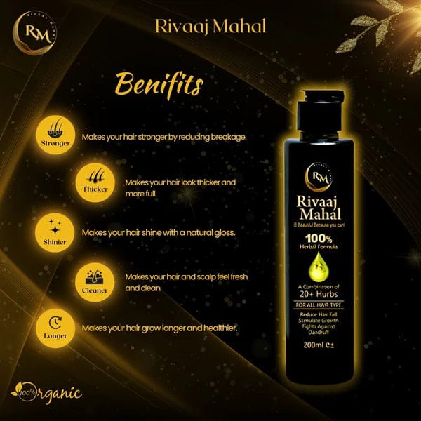 Rivaaj Hair Oil Hair Food Organic Hair Problem Solution 200 ml | Best Quality Hair Food Oil - Image 5