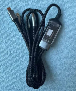 Gamen 3 in 1 Fast Charging Cable | 100W Fast Charging Cable Multi Charger Cable Nylon Braided Multiple USB Universal 3 In 1 Charging Cord Adapter With Type-C Micro BYJ ( With Box )