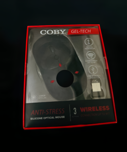 Computer / Laptop Mouse COBY Gel-Tech Anti-Stress Silicon Optical Wireless Mouse - (3-Button | Laser Optical | Wireless Range up to 9ft)