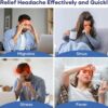 One Size Fits All Headache Cap with Reusable Ice Gel Pack for Puffy Eyes