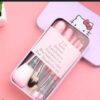 07 PCs Kitty Style Brushes Makeup Brush Set | Complete Brush Kit for Professional and Beginner (Pink Color) - Image 4