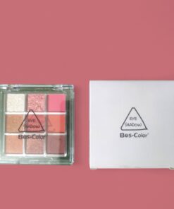 9 Colors Eyeshadow Palette – Multicolor Matte & Glitter | Cream-Based