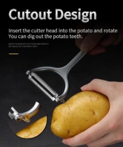 Stainless Steel Vegetable Peeler – Dual Blades for Effortless Peeling