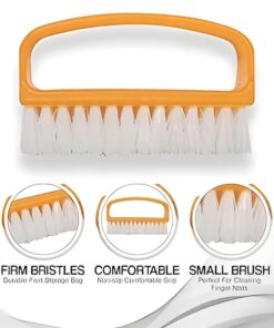 Pack Of 3 Nail Brush Set with Handle – Soft & Durable Bristles for Cleaning Hands