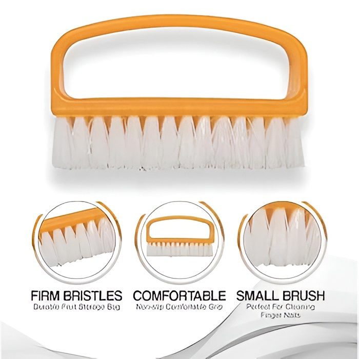 Pack Of 3 Nail Brush Set with Handle – Soft & Durable Bristles for Cleaning Hands