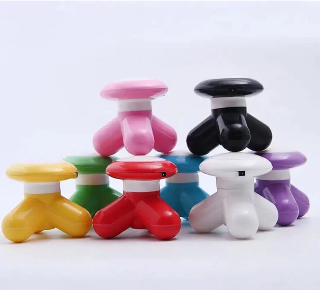 Portable Mini Mimo Massager Cell Operated Handheld Body Massager Without Cell ABS Material - Random Color - Image 4