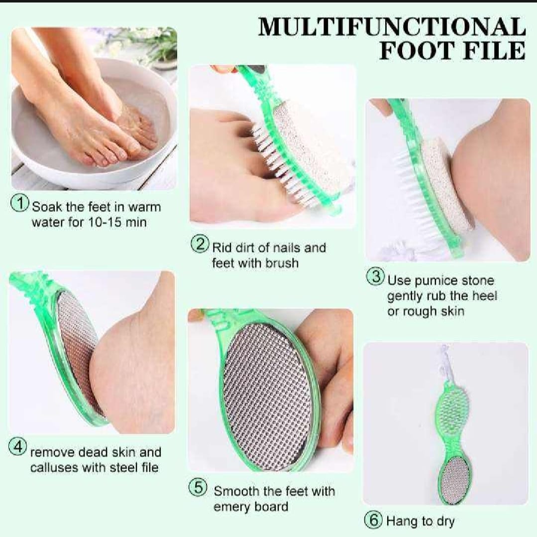 4-in-1 Pedicure Foot Filer – Callus Remover