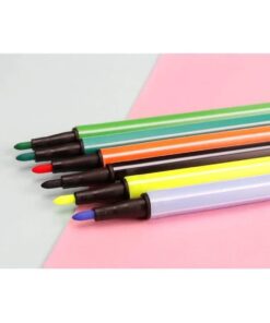 Set of 12 Flomaster Colors - Yellow/Bird Design - Kids Drawing & Coloring Markers