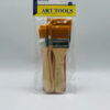 Pack of 4 Nylon Hair Wide and Thin Gesso Base Brushes – Premium Paint Brushes Set for Artists - Image 3