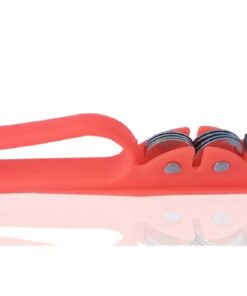 Professional Knife Sharpener with 8-Wheel Blades & Sanding Stone | Durable Plastic Grip