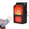 Flame Heater 1000W – Portable Electric Plug-in Room Heater with Flame Effect & Remote Control - Image 3
