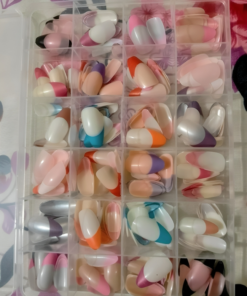 288 Pcs French Nails Set – Multicolor ABS Plastic Nail Tips