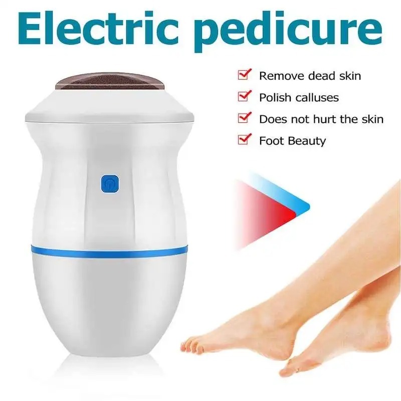 Back Callus Remover with Built-In Vacuum – Electric Foot Grinder for Dead Skin