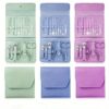 16pcs Professional Manicure & Pedicure Set – Nail Clippers, Cuticle Nippers & Grooming Tools with Travel Case (Random color) - Image 3