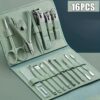 Cuticle Nippers & Grooming Tools with Travel Case (Random color)