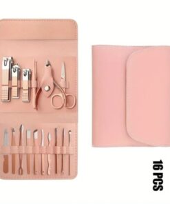 16pcs Professional Manicure & Pedicure Set – Nail Clippers