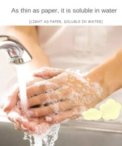 Pack of 2 Portable Disposable Soap Tablets – 50 Sheets per Box