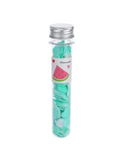 Outdoor Portable Hand Washing Disposable Soap Paper Flakes – 100 PCs in Flower Tube Bottle (Random color)