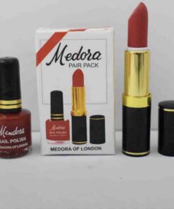 Medora 2 in 1 Lipstick & Nail Polish Combo – Premium Beauty Deal with Matching Shades