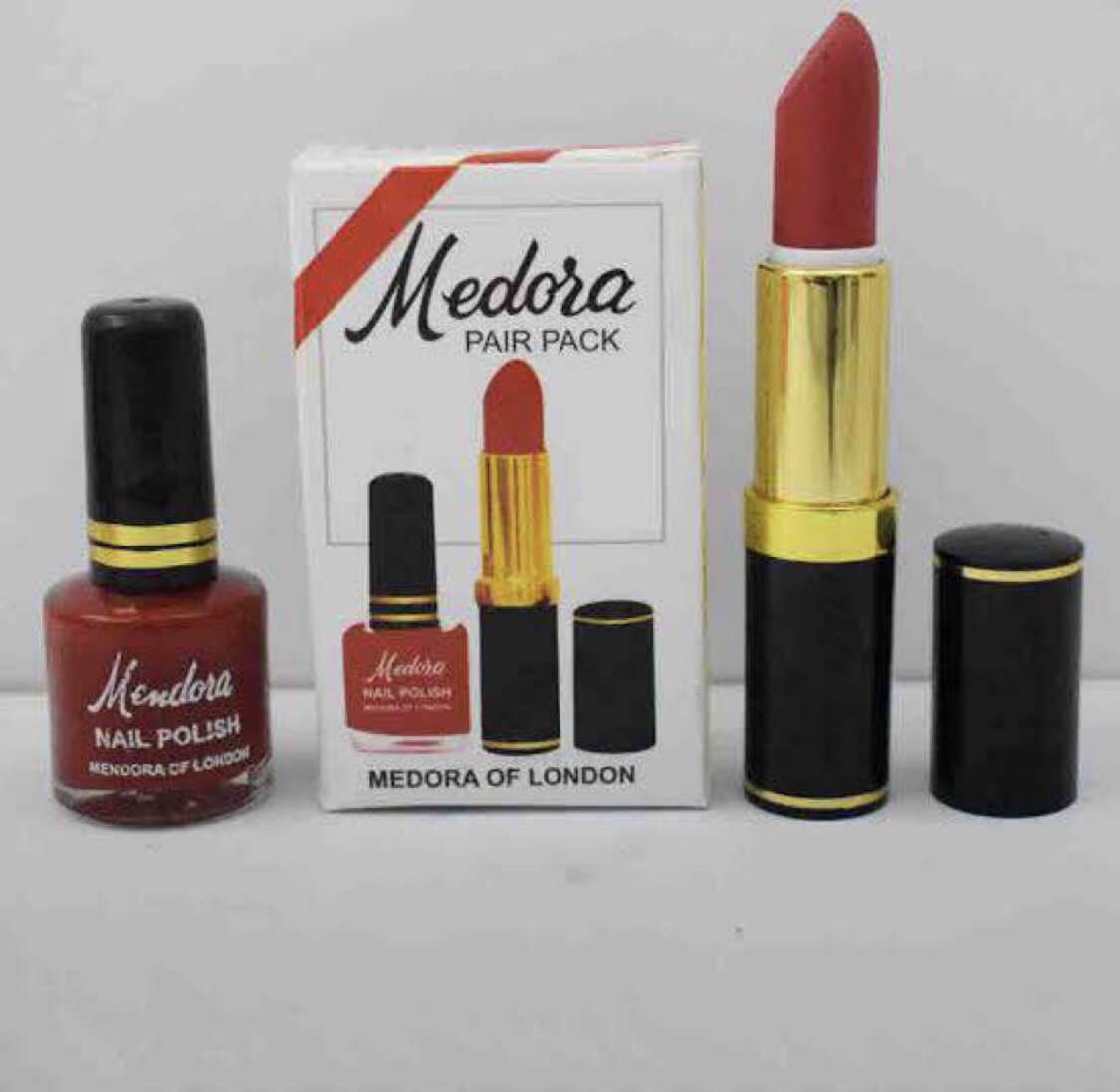 Medora 2 in 1 Lipstick & Nail Polish Combo – Premium Beauty Deal with Matching Shades