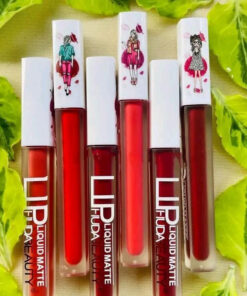 6 Pcs High Pigmented Matte Finish Lip Gloss - Multicolor Collection