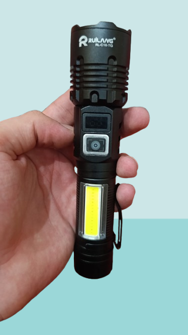 RL-2308 High-Power Rechargeable LED Flashlight – Long Range, Durable & Energy Efficient - Image 3