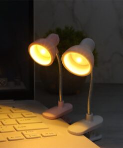 1Pc Mini Led Clamp Reading Lamp Night Lights (Random color)