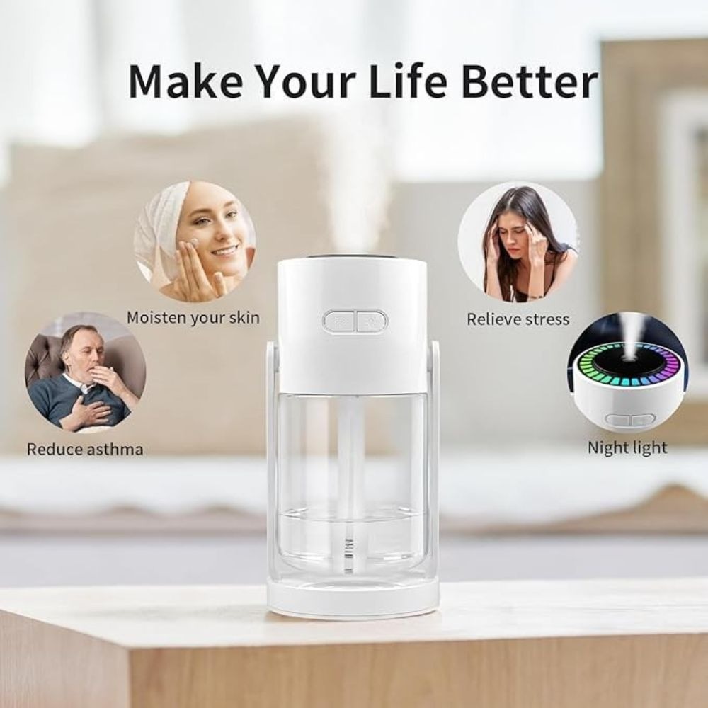 Sky Humidifier | Ultrasonic Air Humidifier & Aroma Diffuser | Cool Mist Maker for Fresh, Moist & Relaxing Room Atmosphere - Image 3