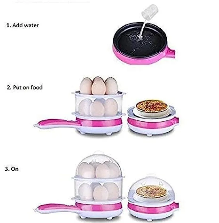 Double Layer Handle Egg Boiler Electric Automatic - Image 2