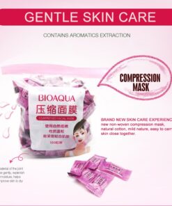 Pack of 50 BIOAQUA Compressed Facial Tablet Face Sheet | 50 Pcs Facial Tablets | Best Quality facial tablets