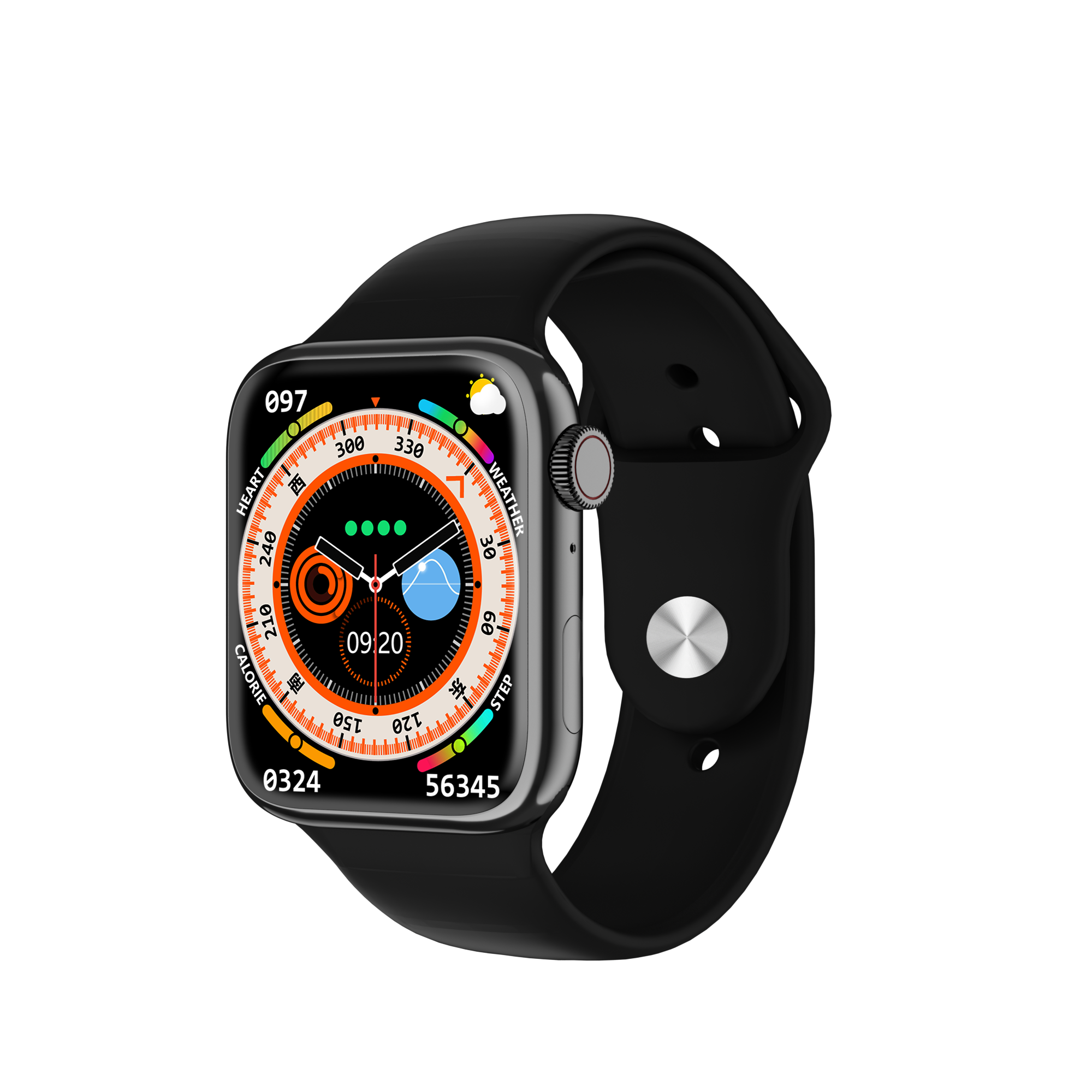 HOTTU Smart Watch Hot 8 Pro | 2.02" HD IPS LED Display | Water Resistant | Heart Rate & Music Control | Android Compatible