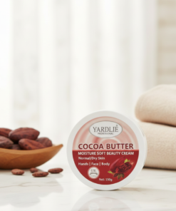 Yardlie Professional Cocoa Butter Moisture Soft Beauty Cream for Smooth Glowing Skin - 150g