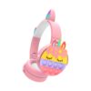CT-950 Unicorn Bluetooth Headphones | A-POP It Colorful Cat Ear Wireless Headset with LED Lights for Women & Kids - Image 2