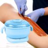 Portable Foldable 400ML Silicone Wax Warmer – Travel-Friendly Hair Removal Heater For Body & Spa Use | Random Color - Image 4