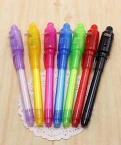Alternative view of Secret Message Pen Invisible Colorless Ink or Spy Magic Pen with Uv Light (Set of 6)