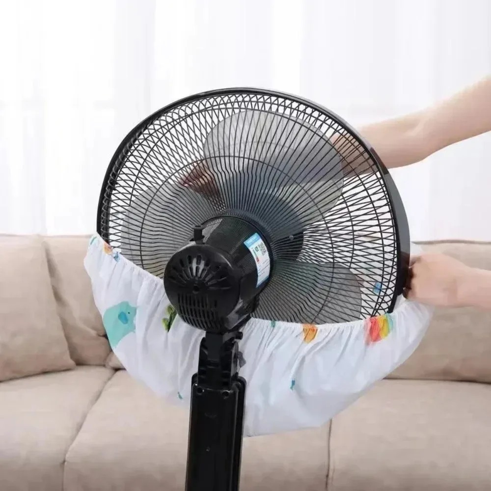 Fan Cover Cartoon Style Floor Standing Electric Fan Dust Cover Universal Electric Fan Protection Case Durable Quality (Random Design) - Image 3
