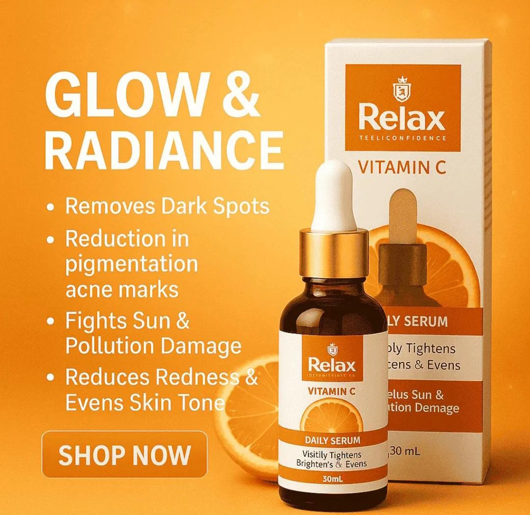 Relax Vitamin C Daily Serum – Glow And Radiance In Every Drop With Brightening Anti Aging Hydration Formula For Healthy Skin – Net Quantity 30ml - Image 4