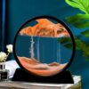 3D Moving Sand Mountain Lamp With Stand - Sandscape Painting - Moving Sand Art - Showpiece - Home Decoration ( Random Color) - Image 3
