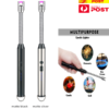 Arc Lighter With Usb Charging | Flameless Windproof | LED Battery Display | Safety Switch | Rotate 360 Degrees ( Random Color ) - Image 5