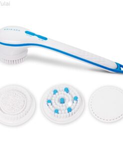 Electric Shower Brush 5-in-1 Spin Spa – Cell Operated Full Body Cleansing & Exfoliating Brush