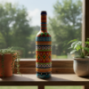 Traditional Truck Art Decorative Glass Bottle Vase – Handcrafted Multicolor Home Decor (750ml) - Image 3