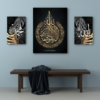3-Piece Wall Art Frame Set – 2 Small (8x11) & 1 Large (12x16) Decorative Frames with Double Tape for Easy Wall Mounting – Modern Home Decor - Image 3
